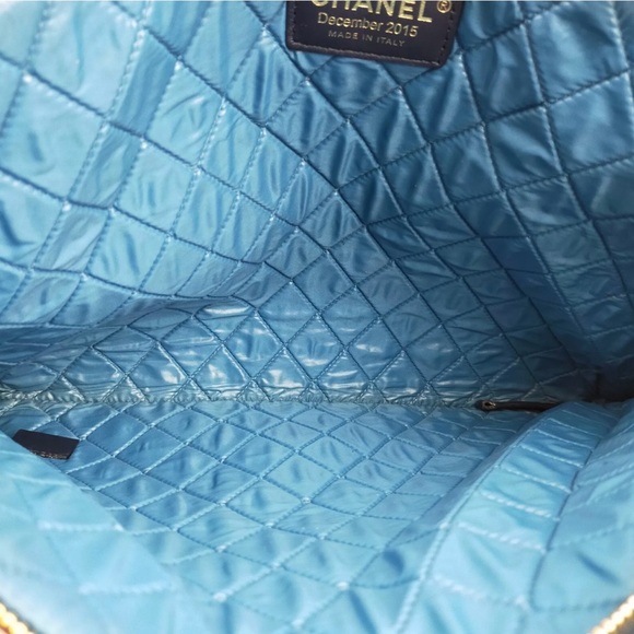 Authentic Chanel clutch bag geometric multi color - Picture 6 of 7